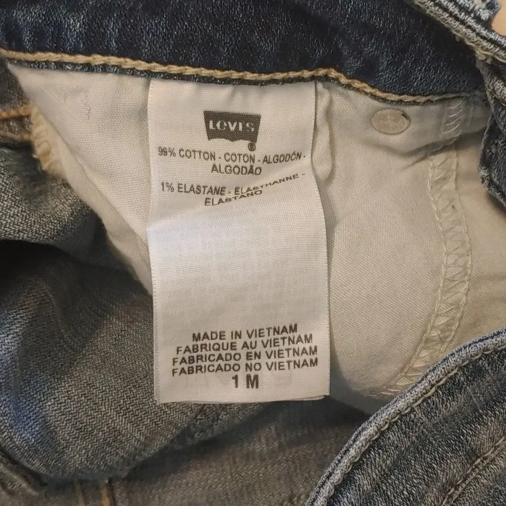 Vintage Y2K Levi Shorts 518 Superlow Cutoff Denim Women's Size 1